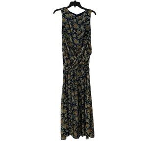 ELIZABETH WAYMAN | Women’s Floral Sleeveless‎ Chiffon Maxi Dress Size 4